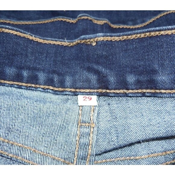 LEVIS blue jean denim cut off shorts set of 5 various lengths woman's size 29 - Picture 6 of 6